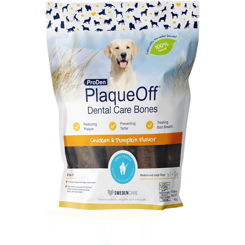 ProDen PlaqueOff Dental Care Bones  Chicken & Pumpkin Flavour 13s