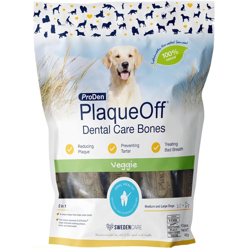 ProDen PlaqueOff Dental Care Bones  Veggie Flavour (13s)