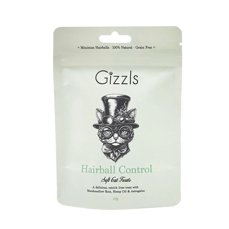 Anti-Hairball Hemp Soft Cat Treats  (60g)