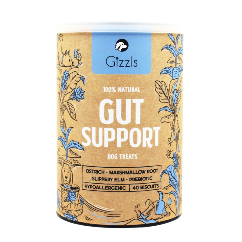Gizzls Botanicals Gut Support Dog Biscuits (40 treats)