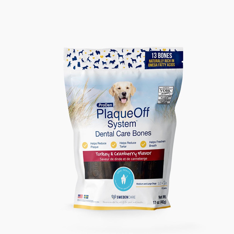 ProDen PlaqueOff Dental Care Bones  Turkey & Cranberry Flavour