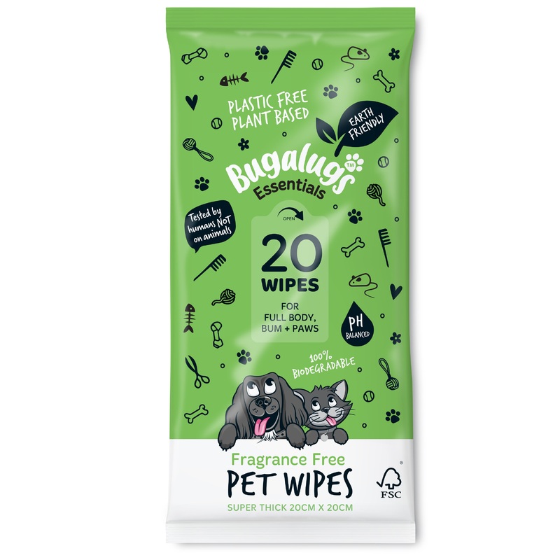 20 Biodegradable Wipes (Travel Pack)