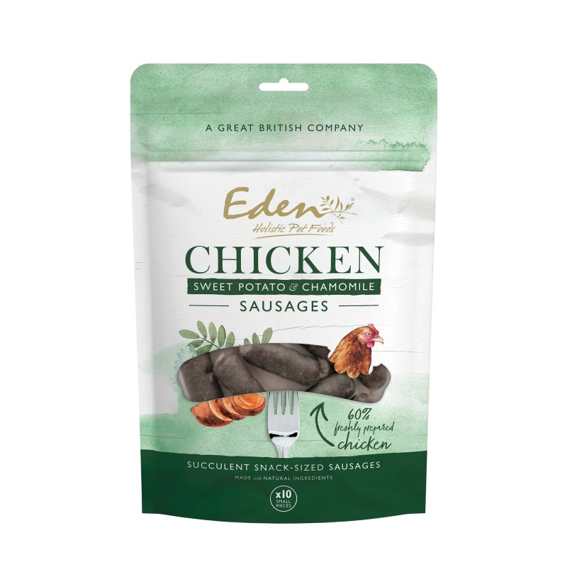 Eden Chicken, Sweet Potato & Chamomile Sausages 10pc
