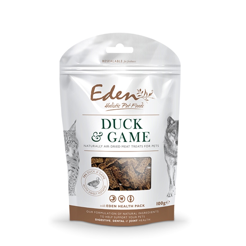 Eden Duck & Game Treats for Dogs and Cats 100g