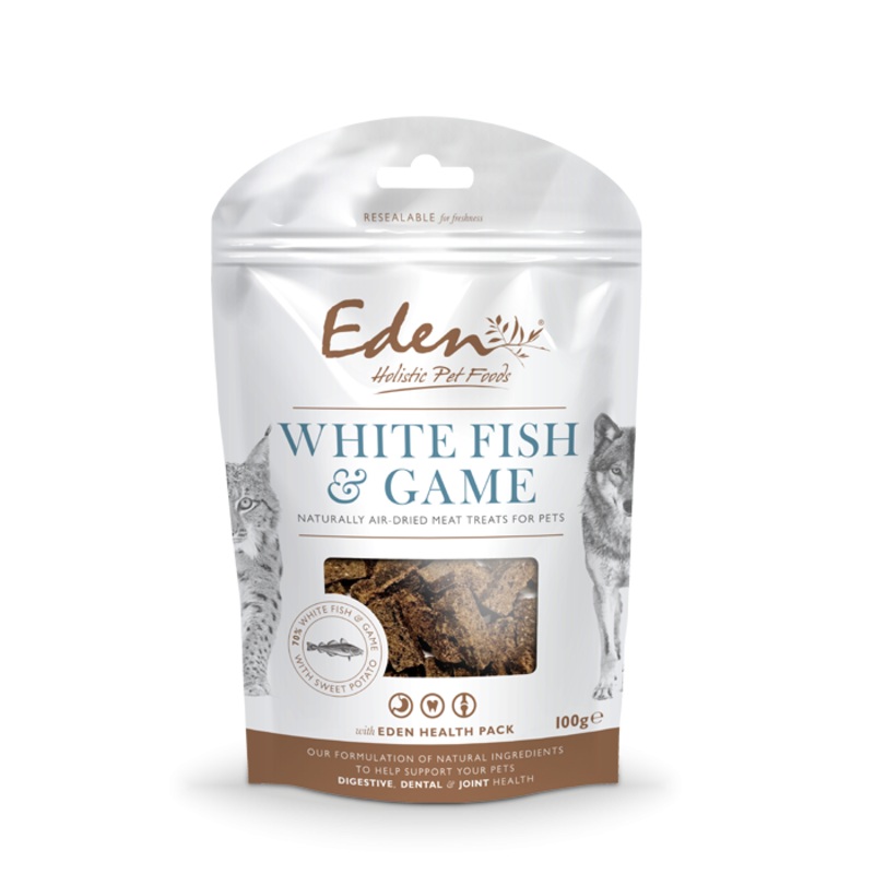 Eden White Fish & Game Treats for Pets 100g