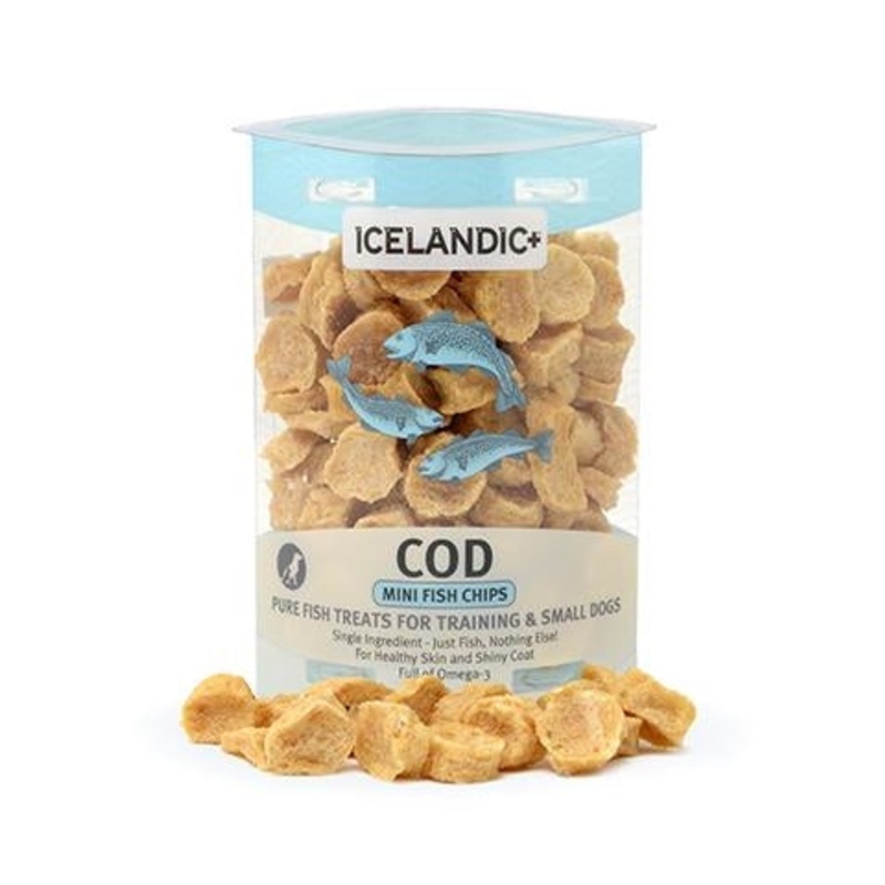 Icelandic 2.50 oz Dog Cod Fish Chips Tube Treat