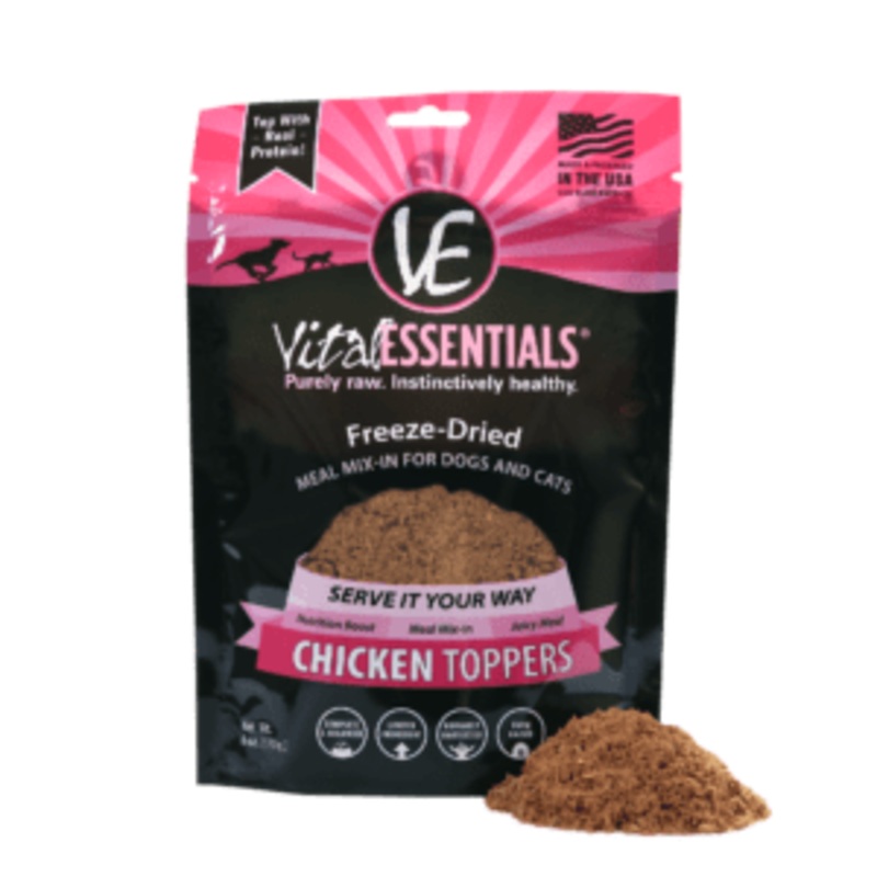 Vital Essentails Freeze Dried Topper for Dogs 6oz Chicken