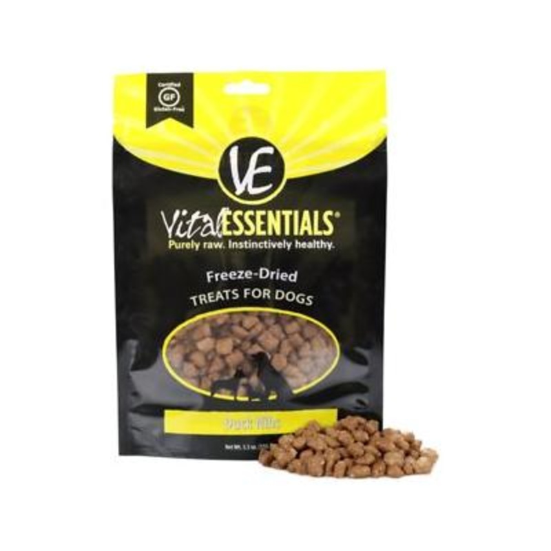 Vital Essentials 5.5 oz Duck Nibs Freeze Dried Raw Dog Treat