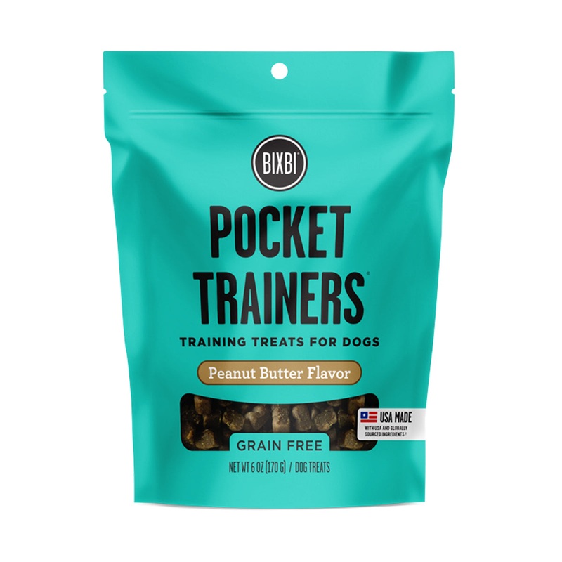 Bixbi Pocket Trainers Dog Treat, Peanut Butter Flavor, 6oz