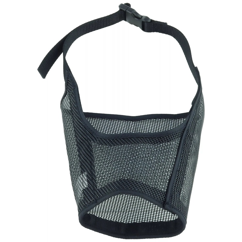 Coastal Best Fit Adjustable Mesh Dog Muzzle Black #7XL 10.5in