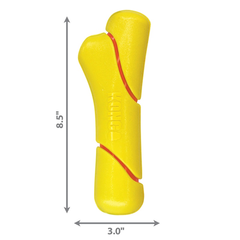 Kong Dog Toy Squeezz Tennis Stick Large