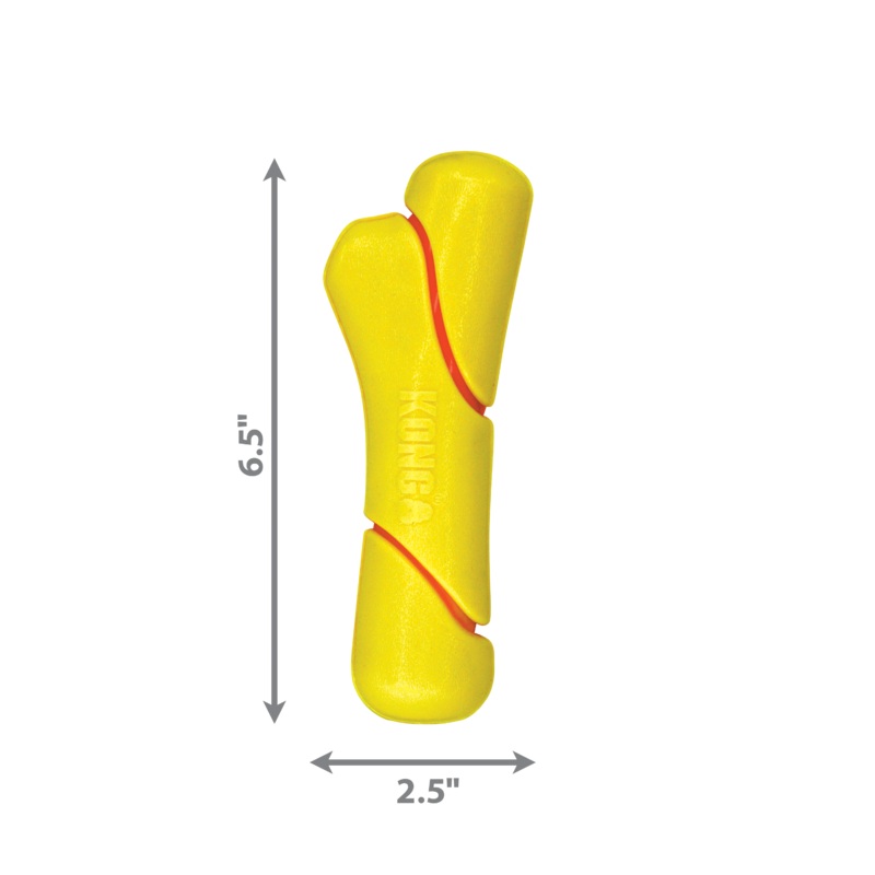 Kong Dog Toy Squeezz Tennis Stick Medium