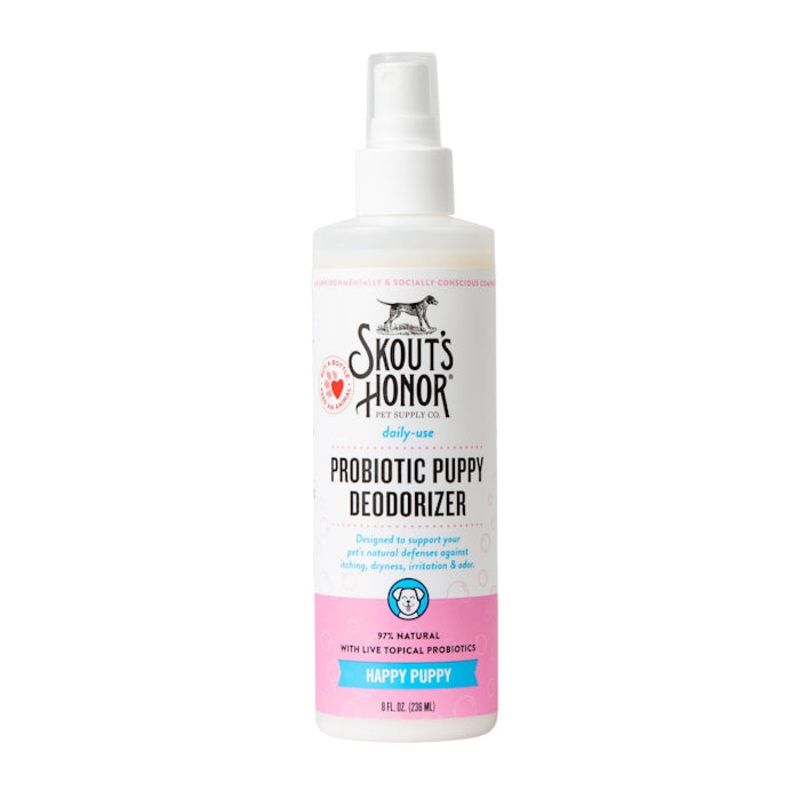 Skout's Honor Probiotic Daily Use Happy Puppy Deodorizer, 8 fl. oz., 8 FZ