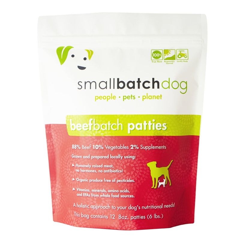 Small Batch 3lb Frozen Beef Sliders Dog Food