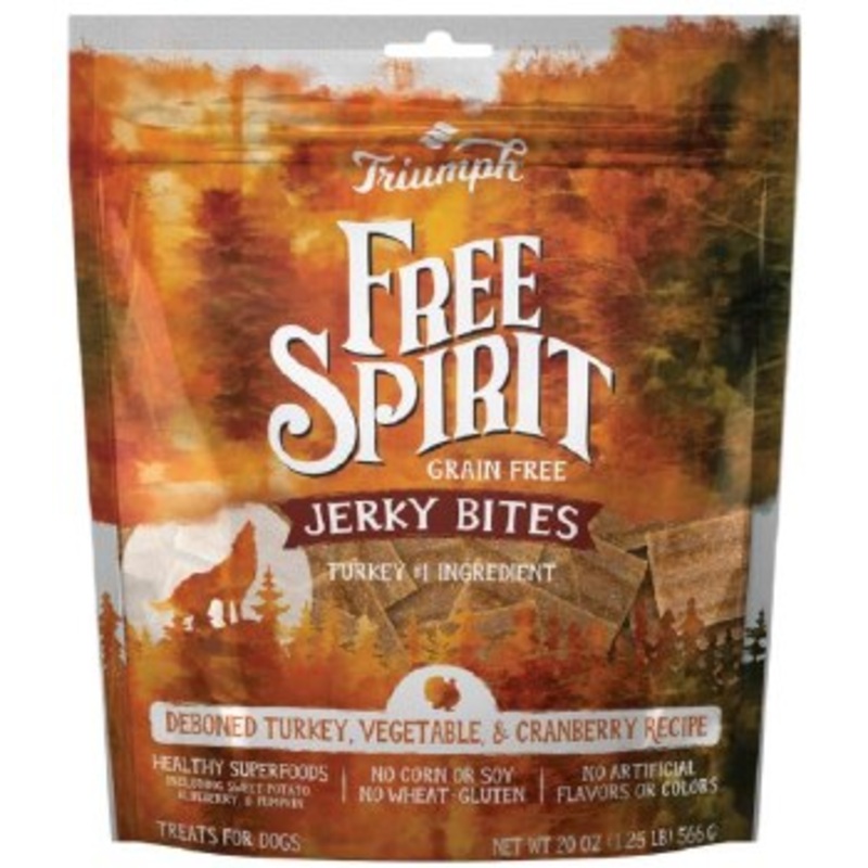 Trtiumph Grain Free Jerky Treats 24 Oz Turkey Pea Berry