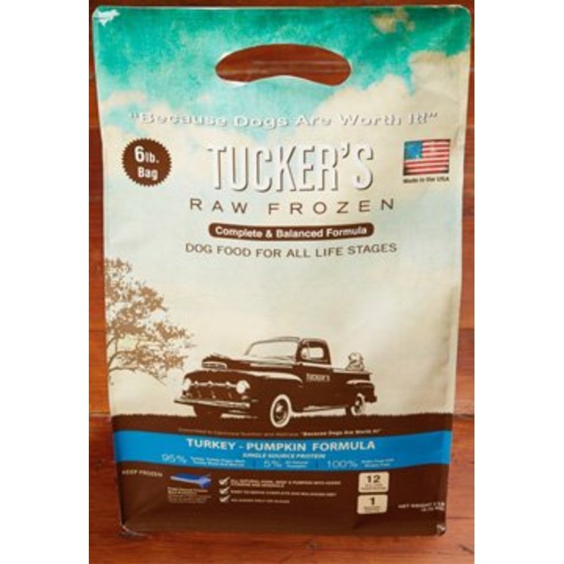 Tucker 6 lbs Dog Frozen Complete Balanced Turkey & Pumpkin