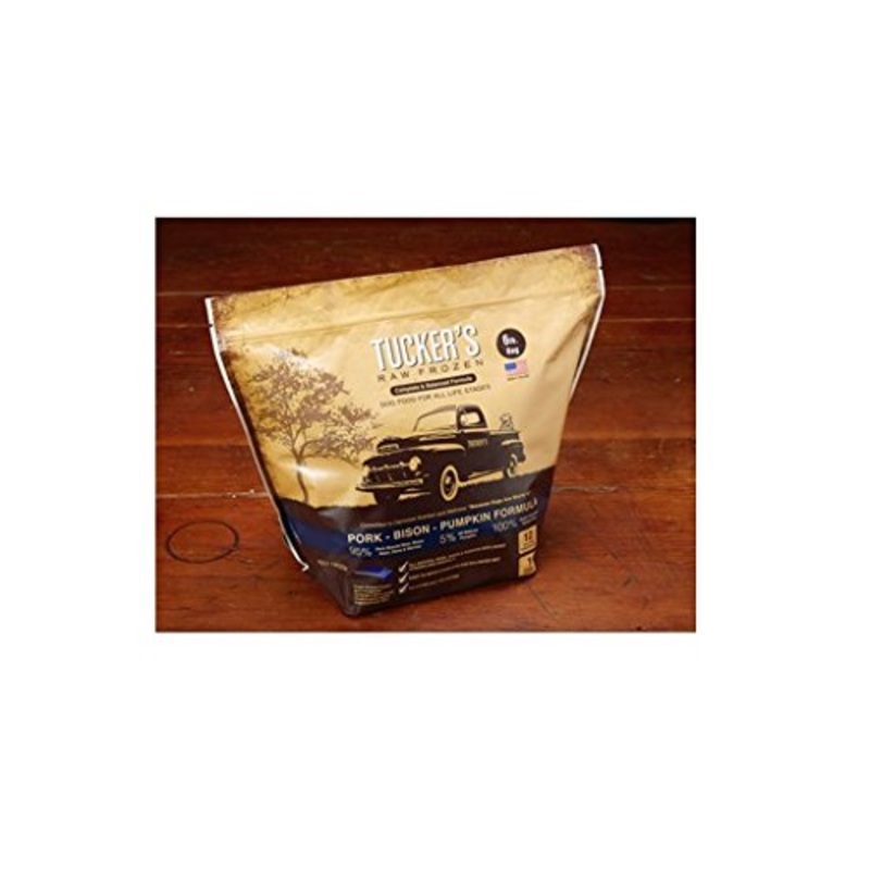 Tucker All Natural Grain Free Raw Frozen Pork Bison Pet Dog Food Treats - 6 lbs