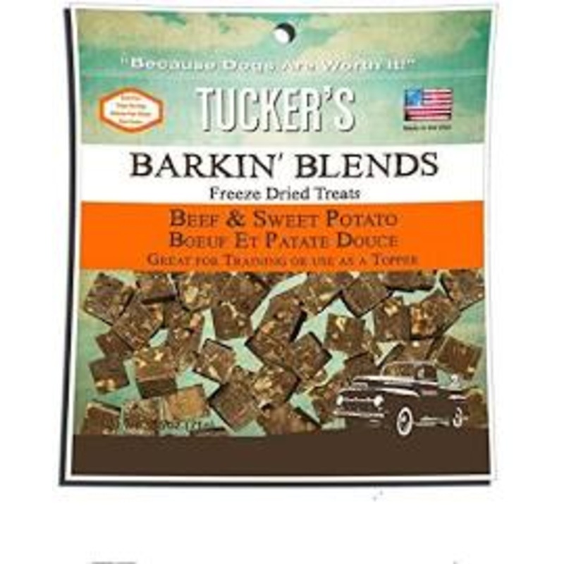 Tuckers 2.5 oz Barkin Blends Beef Liver & Sweet Potato Freeze Dried Treats