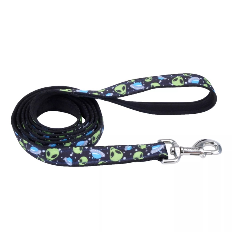 Coastal Exclusive Styles 6ft Long 1in Dog Leash Aliens