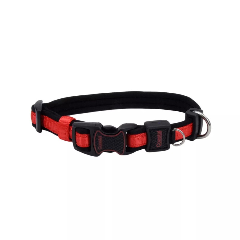 Coastal Inspire 5/8in Wide 8-12in Dog Collar Red