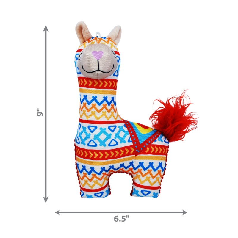 Kong Dog Toy Ballistic Vibez Llamas Assorted Small