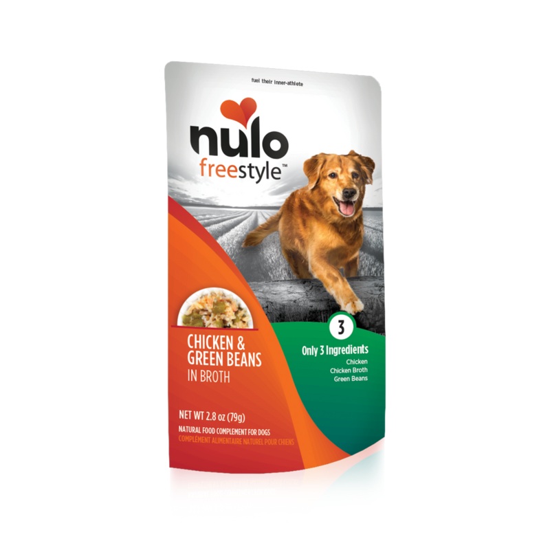 Nulo Freestyle Grain Free Dog Food Pouch 2.8oz Chicken and Green Beans