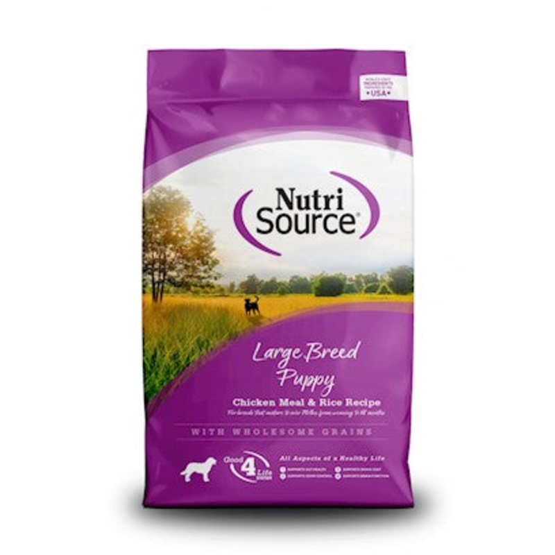 NutriSource Large Breed Chicken and Rice Puppy Dry Dog Food 4 lb