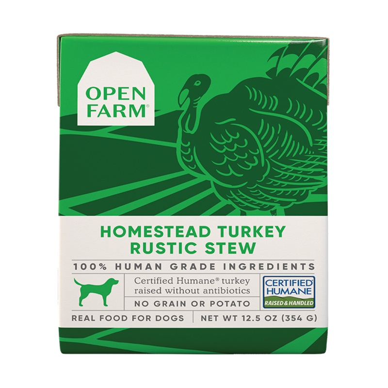 Open Farms Rustic Stew Wet Dog Food 12.5oz Turkey