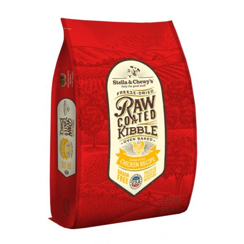 Stella & Chewy's Raw Coated Kibble Grain-Free Cage-Free Chicken Recipe Dog Food, 22 Lb