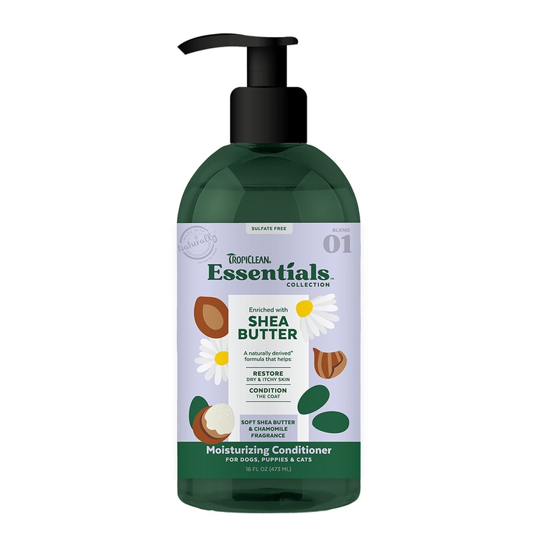 TropiClean Essentials Shea Butter Conditioner for Dogs 16oz