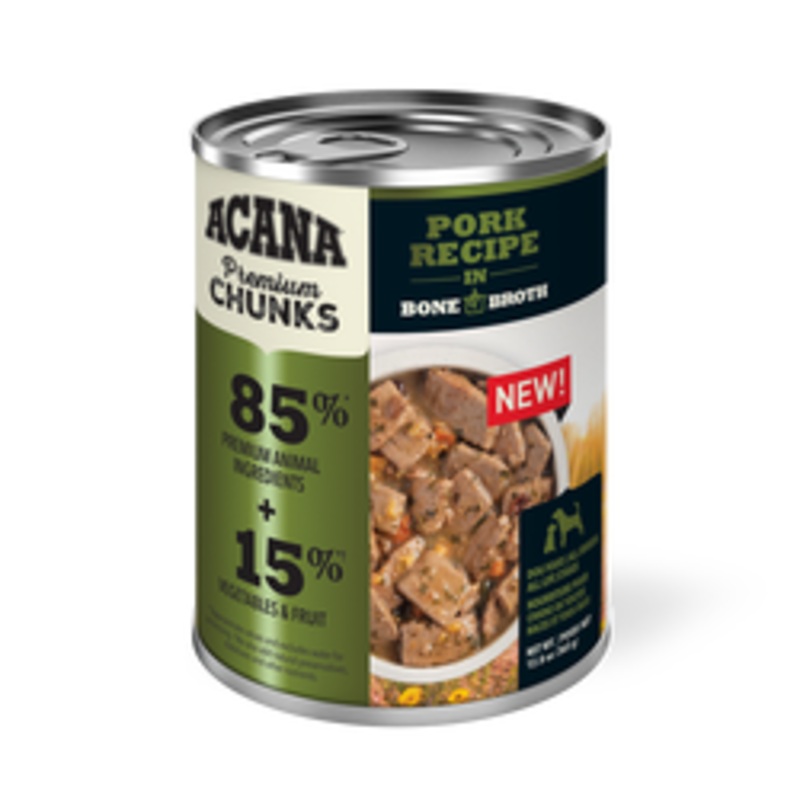 Acana Premium Chunks in Bone Broth 12.8oz Pork