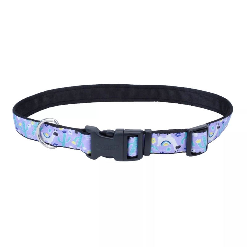 Coastal Exclusive Styles 5/8in Wide 10-14in Dog Collar Llamas