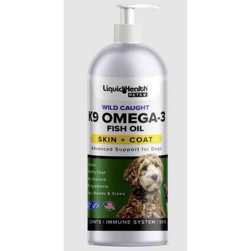 K9 Liquid Health Skin and Coat Fish Oil 16oz
