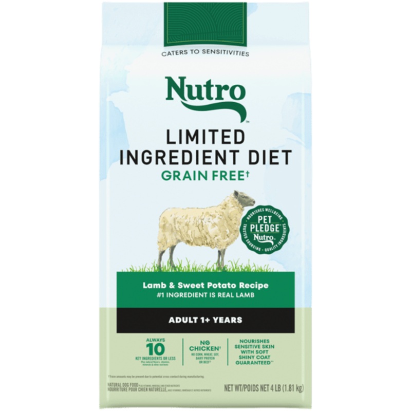 Nutro Limited Ingredient Dry Dog Food Adult Lamb & Sweet Potato Recipe 22lb bag