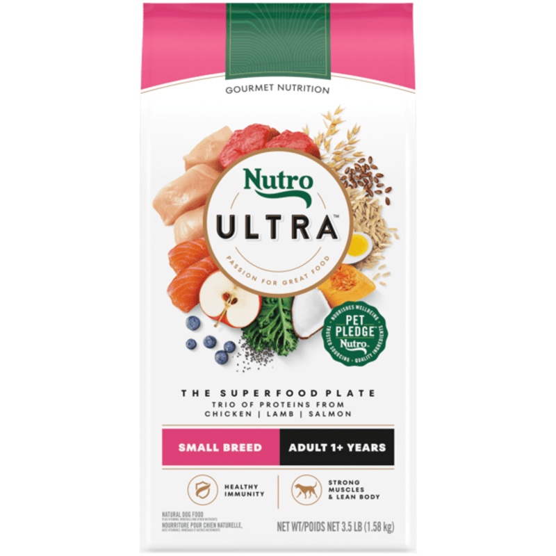 Nutro Ultra Dry Dog Food Small Breed Adult Formula 3.5lb bag