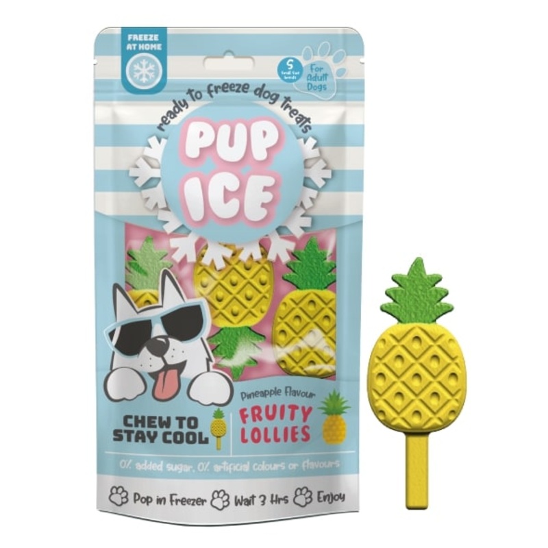 Spot Ethical Pet Dog Treat Pup Ice Fruity Lollies Pineapple Flavor 3oz