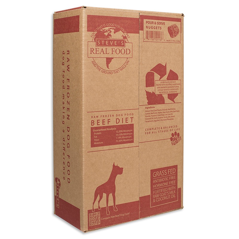 Steves Real Food Frozen Beef Patties Dog Food 13lb
