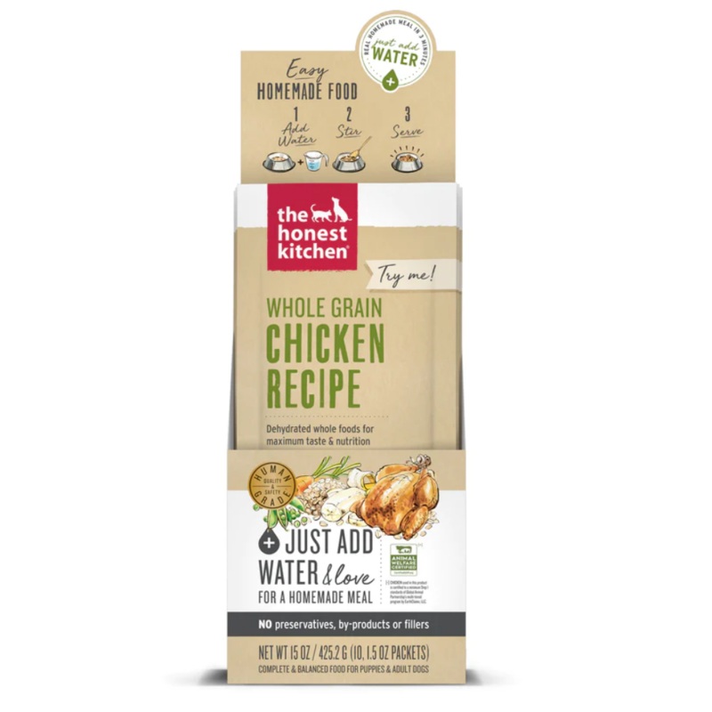 The Honest Kitchen Whole Grain Pouch 1.5oz Chicken