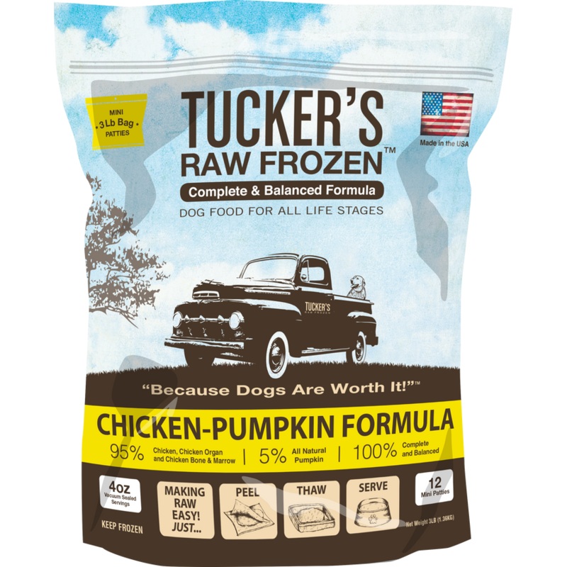 Tucker's Chicken-Pumpkin Complete and Balanced Raw Diets for Dogs 6 lb