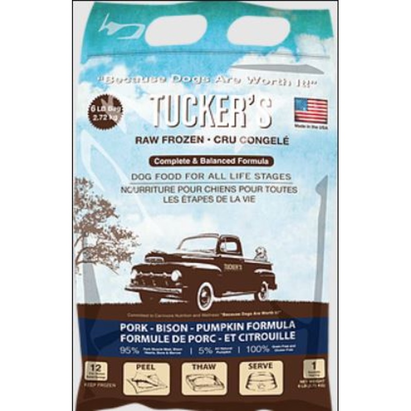 Tucker's Pork, Bison, Pumpkin Frozen Dog Food 3lb