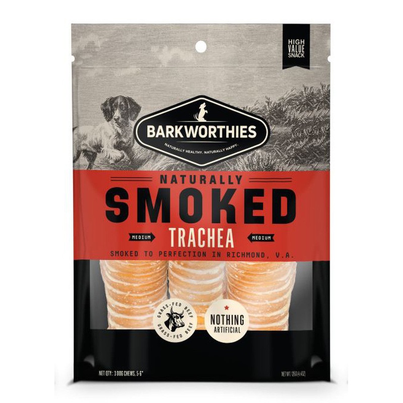 Barkworthies Smoked 6 in Trachea 3pk