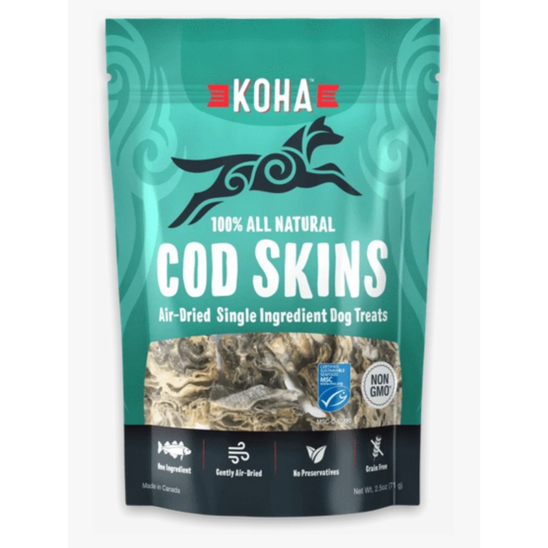 KOHA Cod Skins All Natural Treats 2.5oz