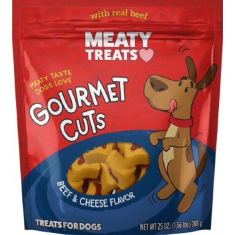 Meaty Treats Gourmet Cuts Beef and Cheese Dog Treats 25oz