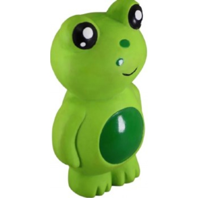 Petsport Naturflex Frog, Natural Rubber Latex, Squeaker Inside, Dog Toy, 4.25 inch