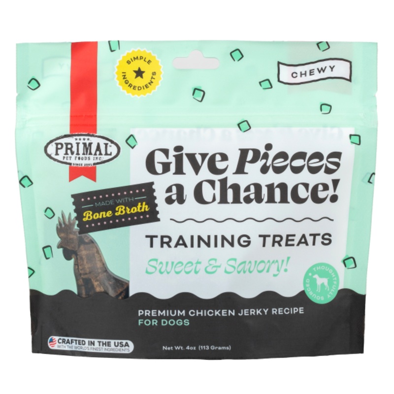 Primal Dog Treats Give Pieces a Chance Chicken w/Broth 4oz