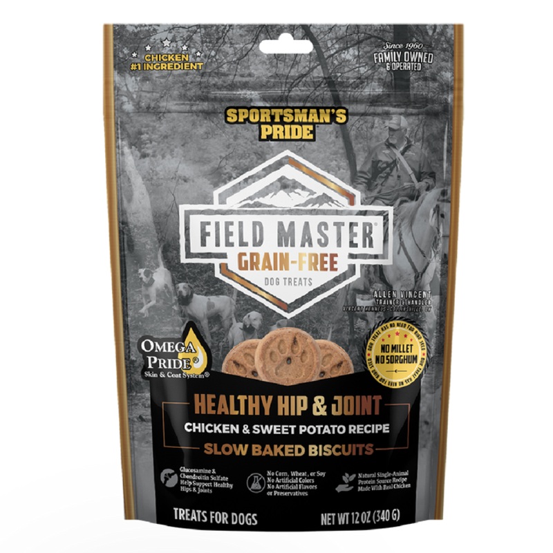 Sportsman's Pride Field Master Grain Free Healthy Hip & Joint Chicken Biscuits 12oz bag
