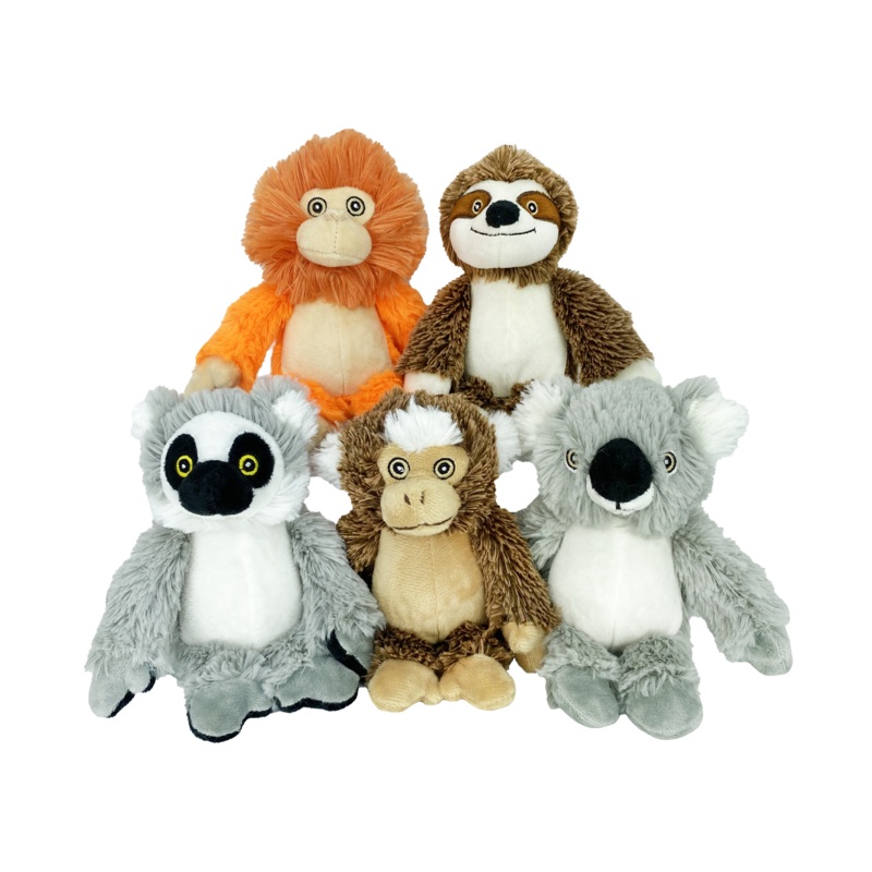 Multipet Plush Dog Toy Bark Buddies Mini 6in Assorted
