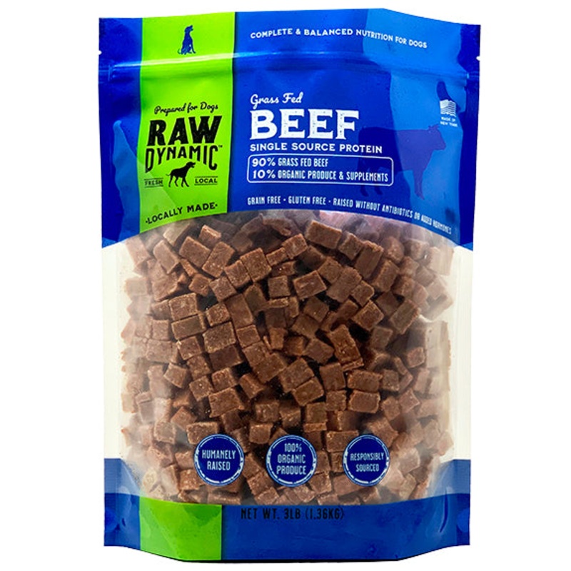 Raw Dynamic Frozen Dog Food Beef 6lb