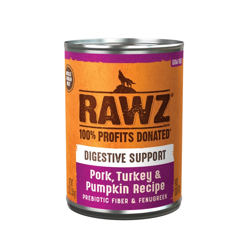 Rawz Digestive Pork,Turkey & Pumpkin Dog Canned 12.5oz