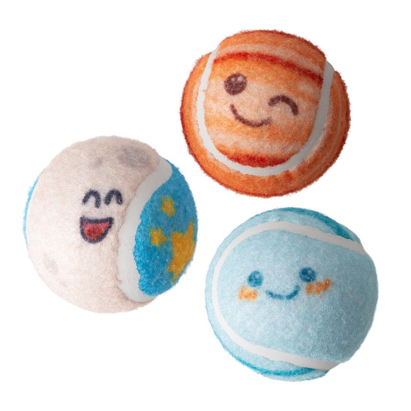 SnugArooz Deep Space 3(pk) Tennis Balls